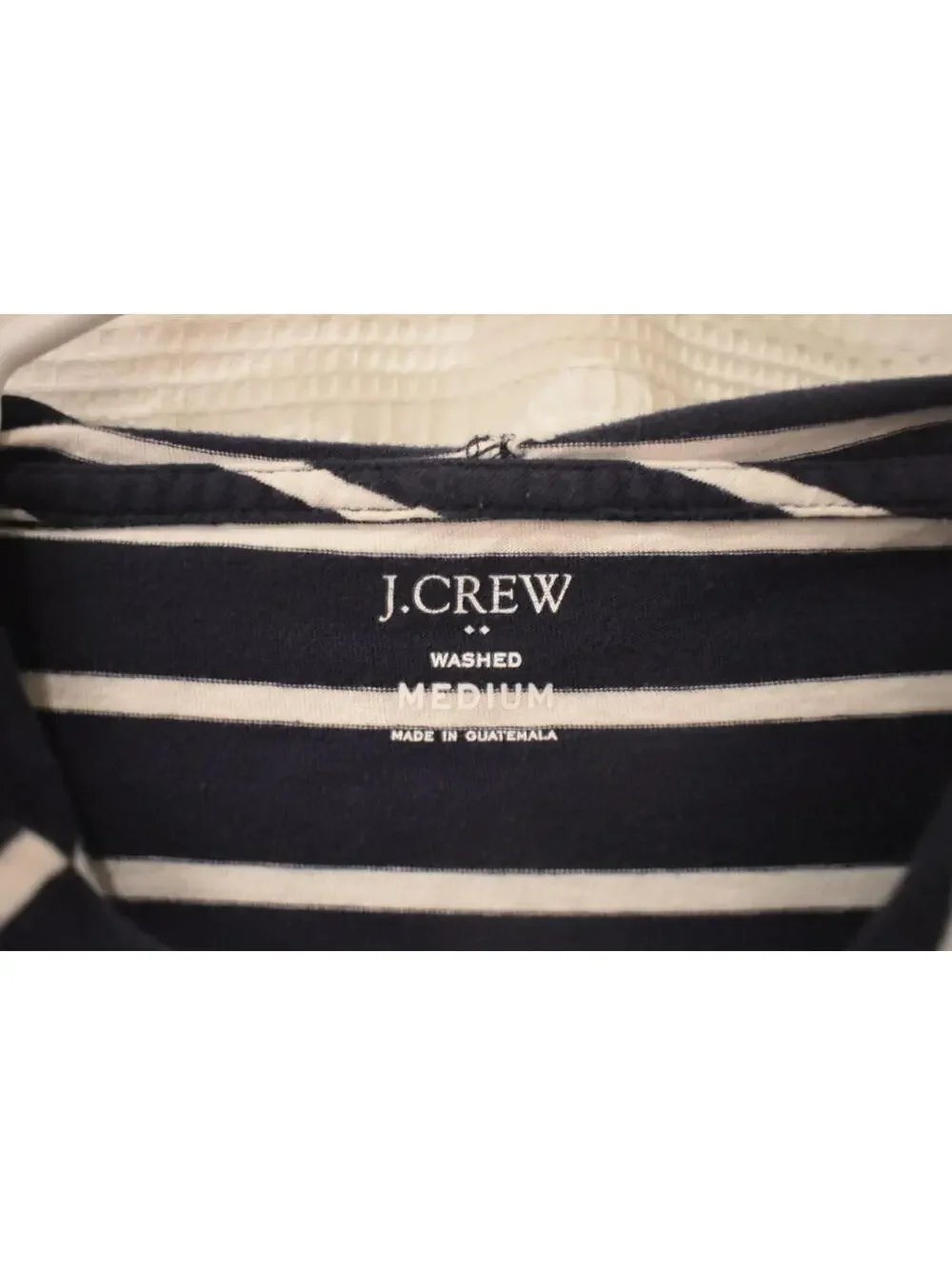 J.Crew Striped Hooded Long Sleeve Shirt Medium